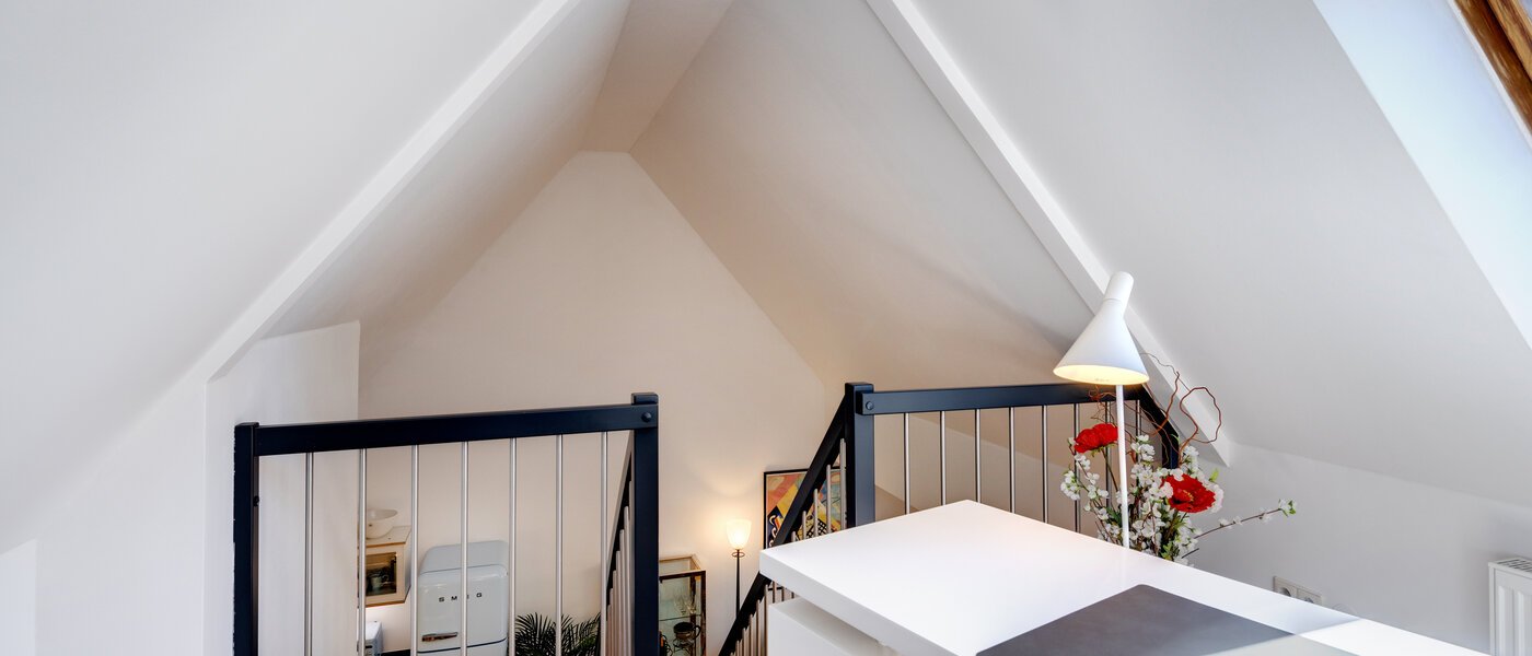 appartement style maisonnette avec mezzanine München Ramersdorf 03 coin bureau 14556