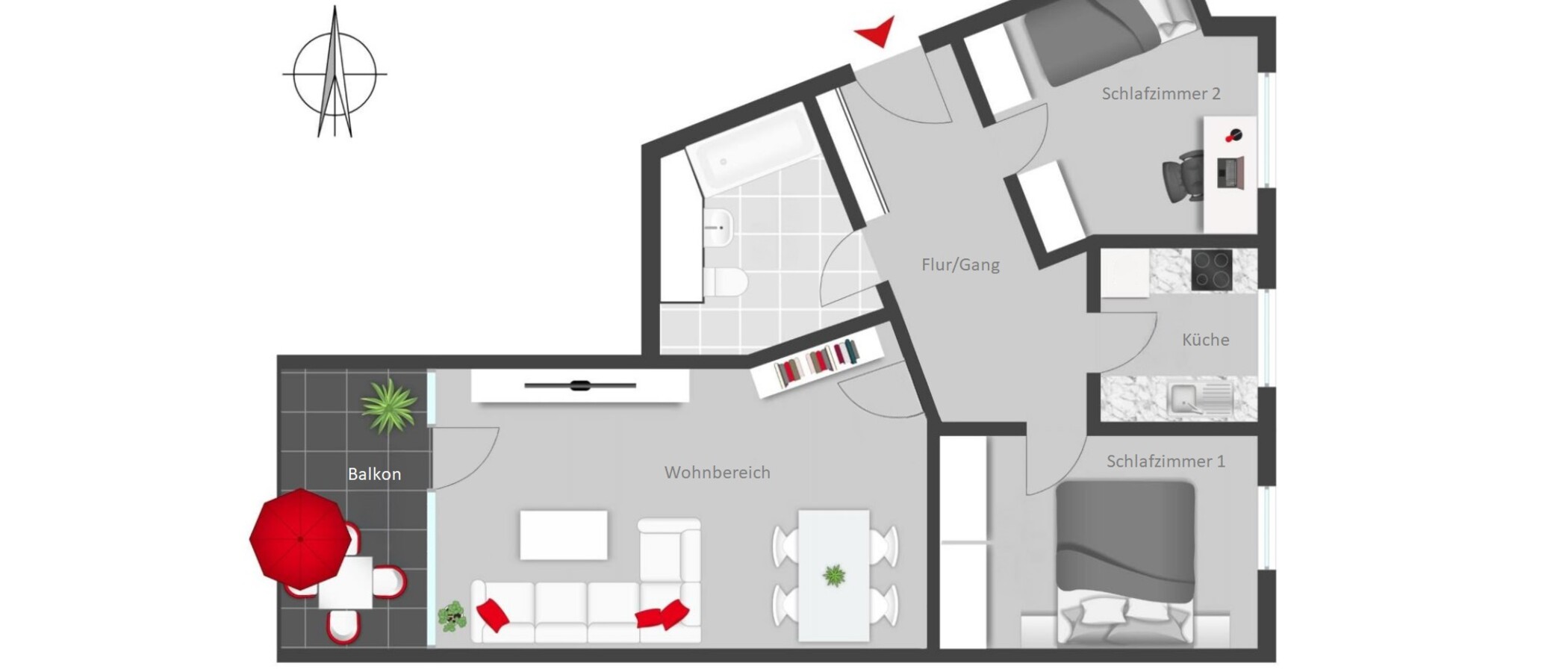 appartement München Neuperlach 01 plan d'étage 14565
