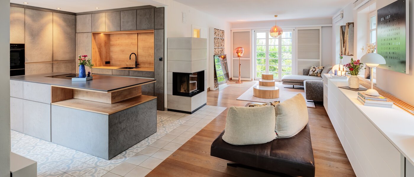 maison individuelle München Obermenzing 02 pièce à vivre 14582