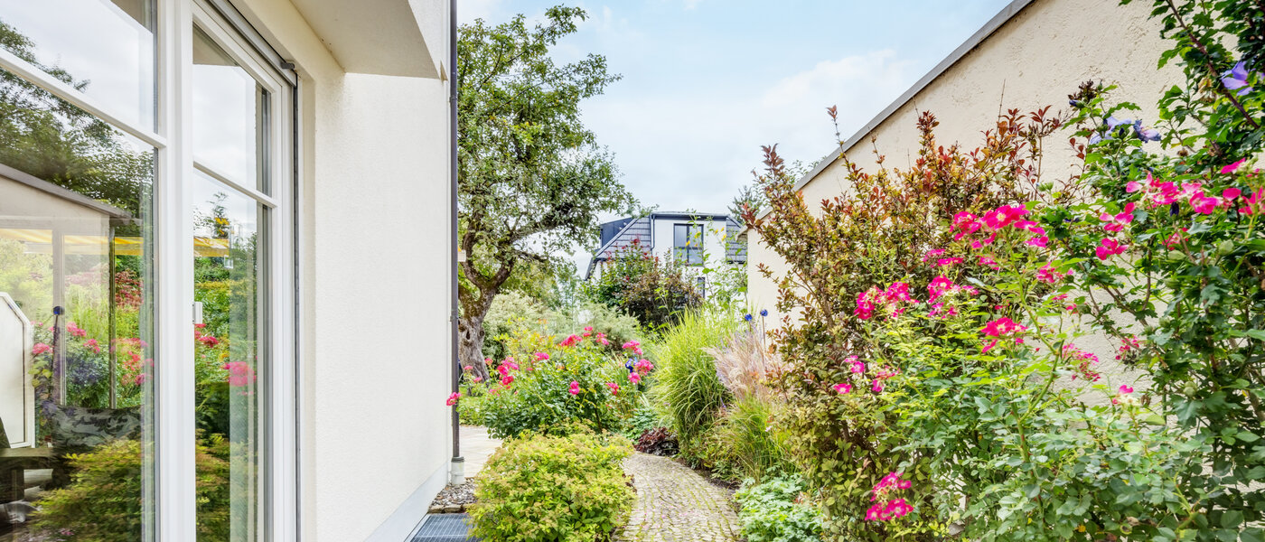 appartement style maisonnette München Fasangarten 03 jardin 14585