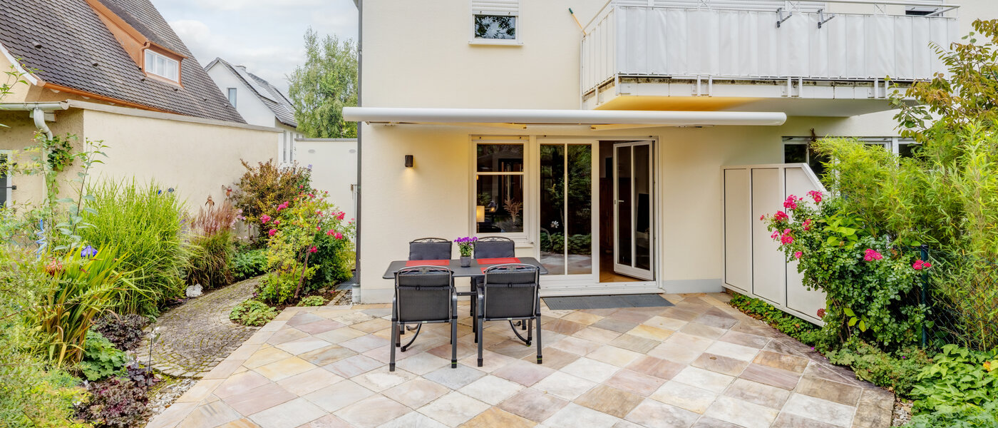 appartement style maisonnette München Fasangarten 03 terrasse 14585