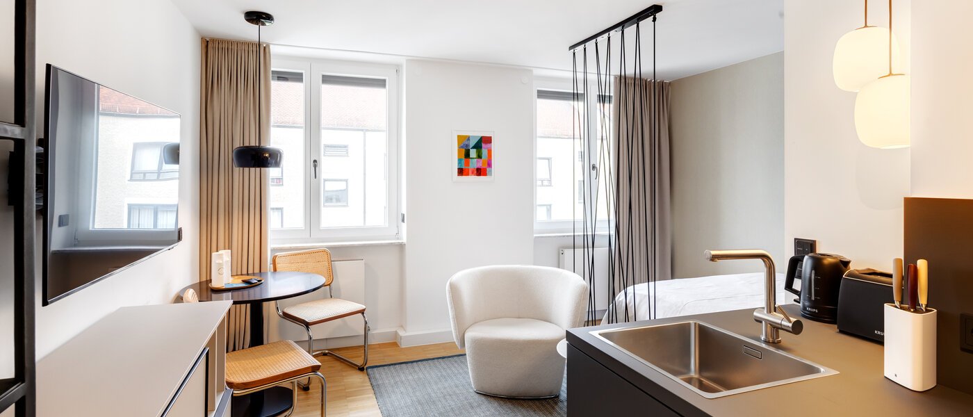 studio München Schwabing-West (rund um den Hohenzollernplatz) 01 pièce à vivre 14592