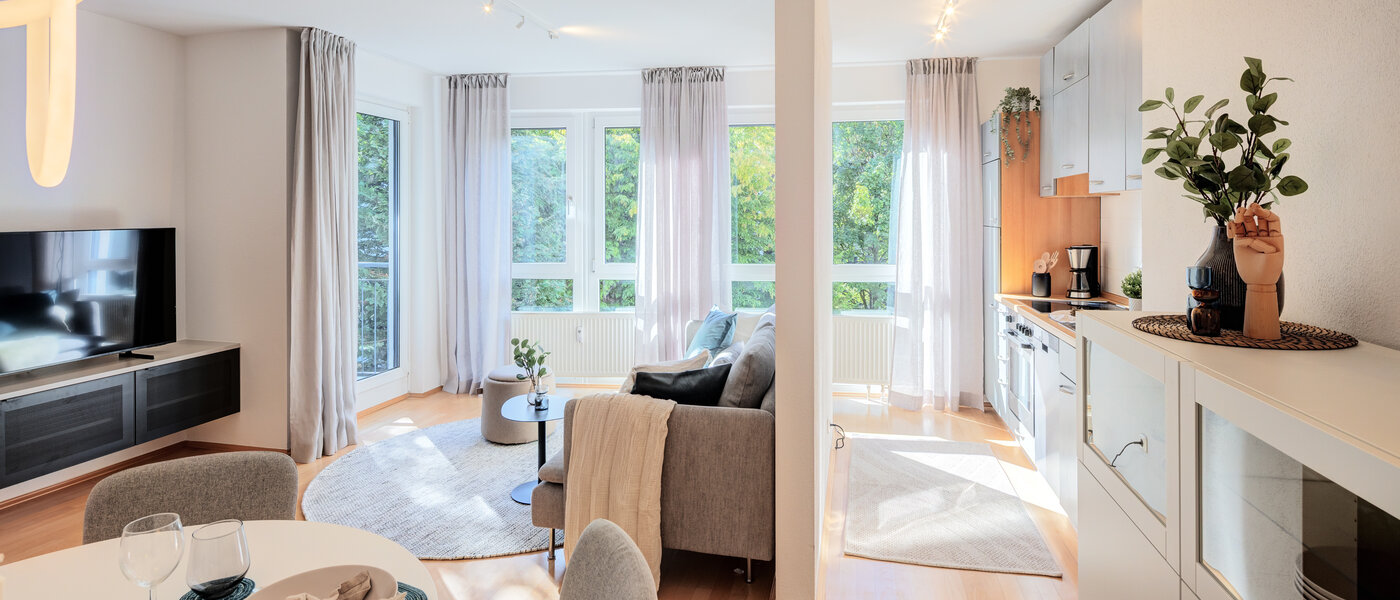 appartement München Obergiesing 03 salle de séjour 14597