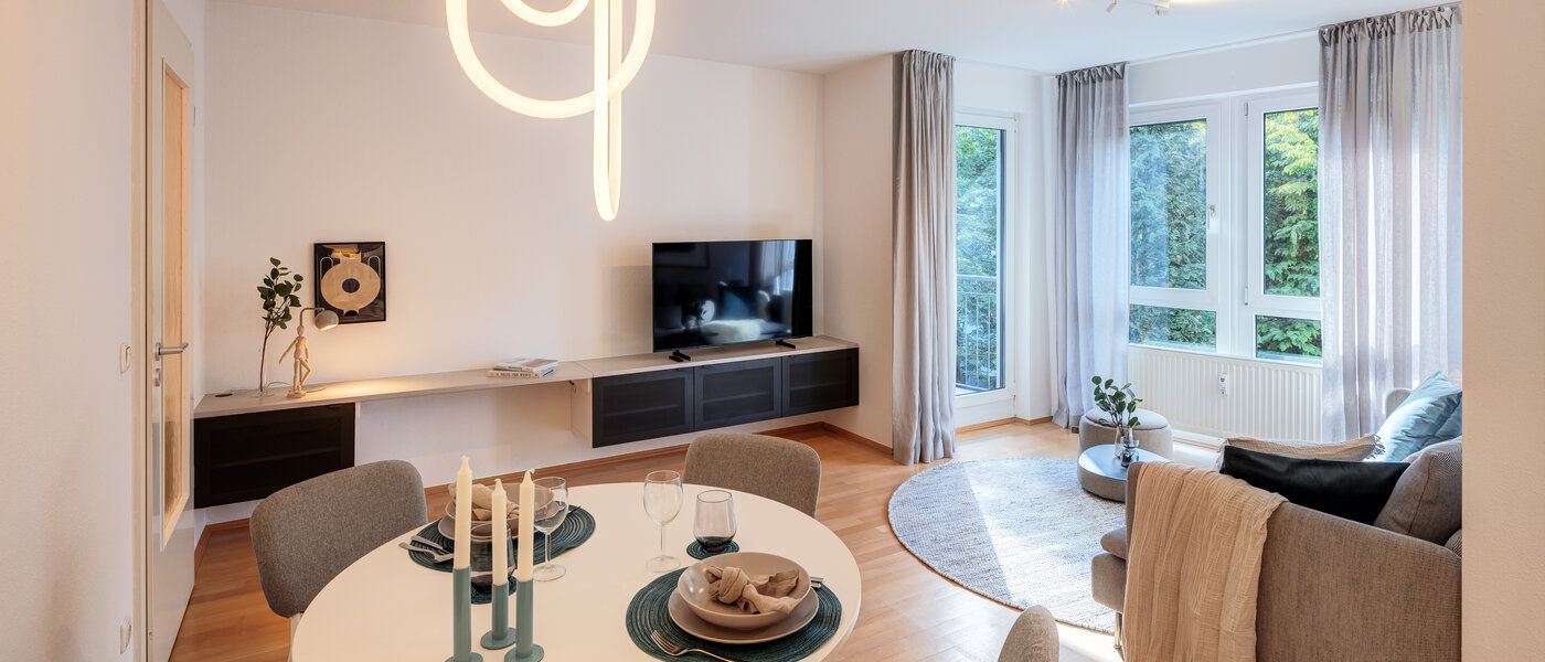 appartement München Obergiesing 04 salle de séjour 14597