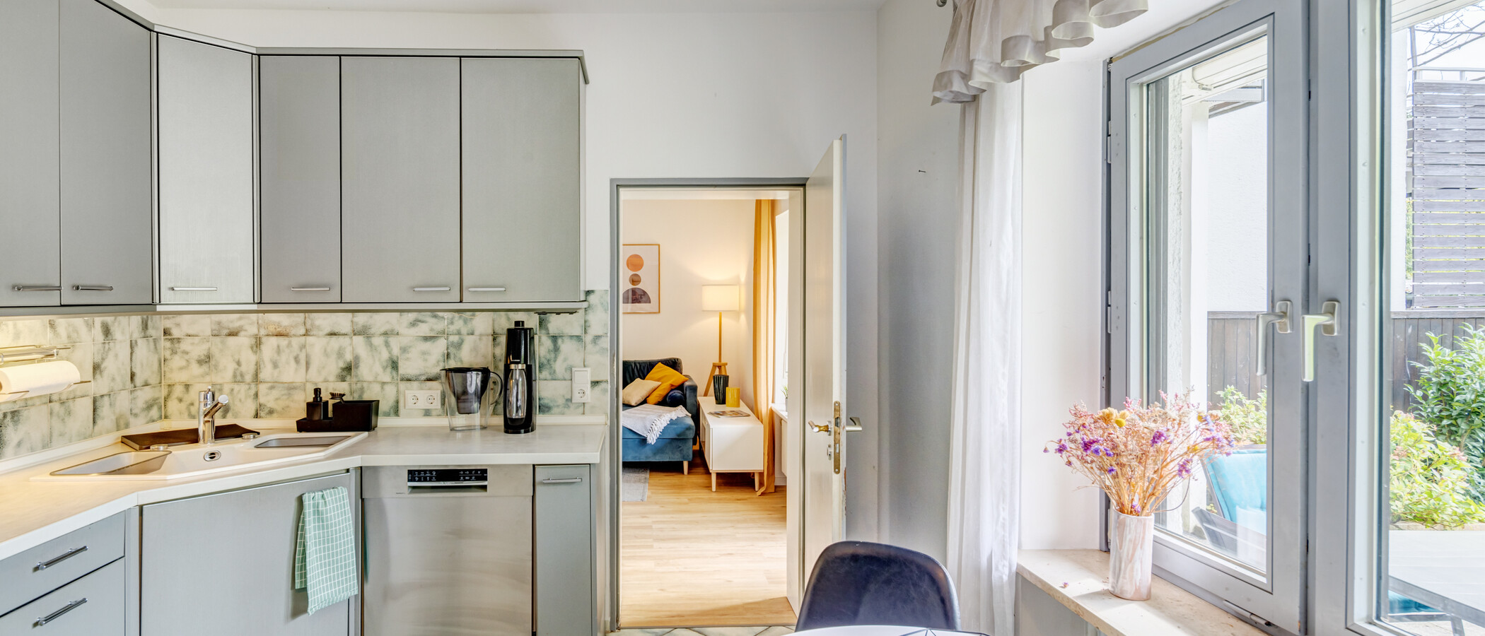 appartement avec jardin München Hadern 03 cuisine 14610