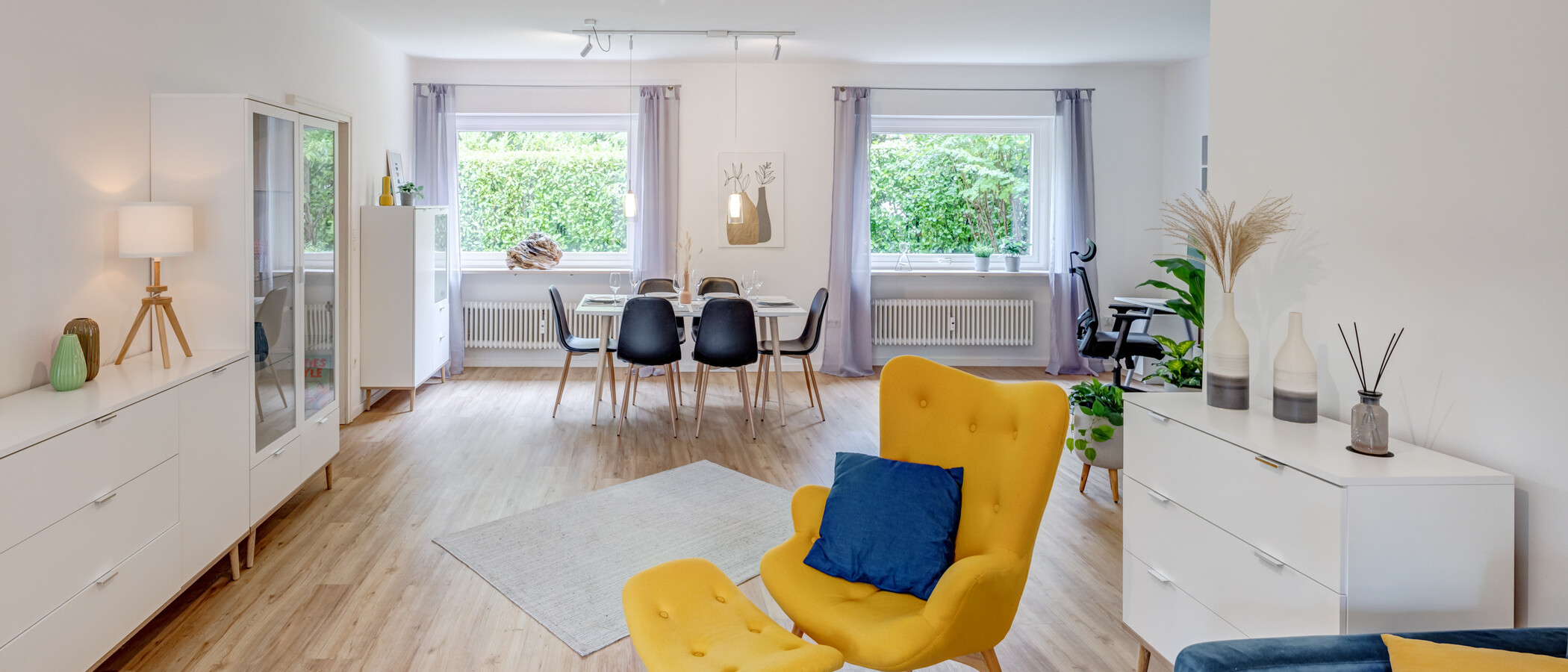 appartement avec jardin München Hadern 03 pièce à vivre 14610