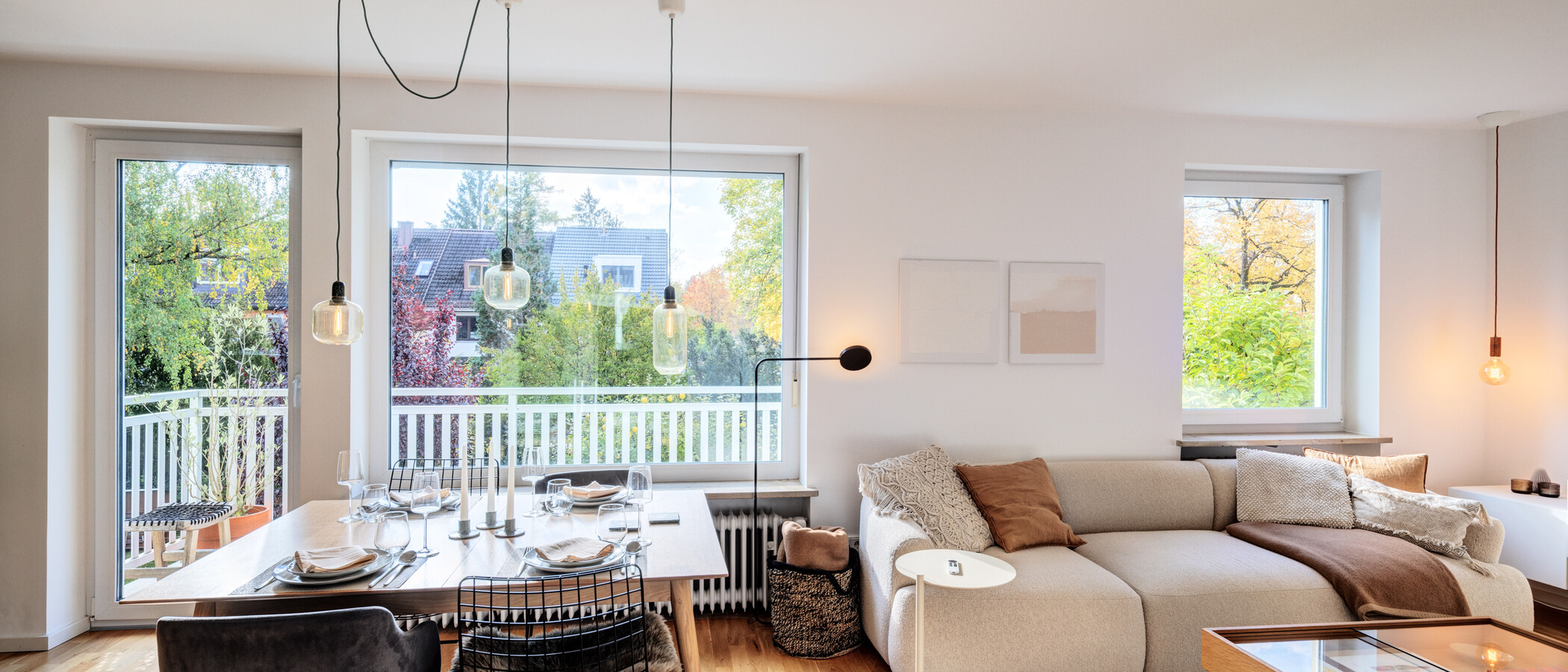 appartement München Harlaching 02 pièce à vivre 14618