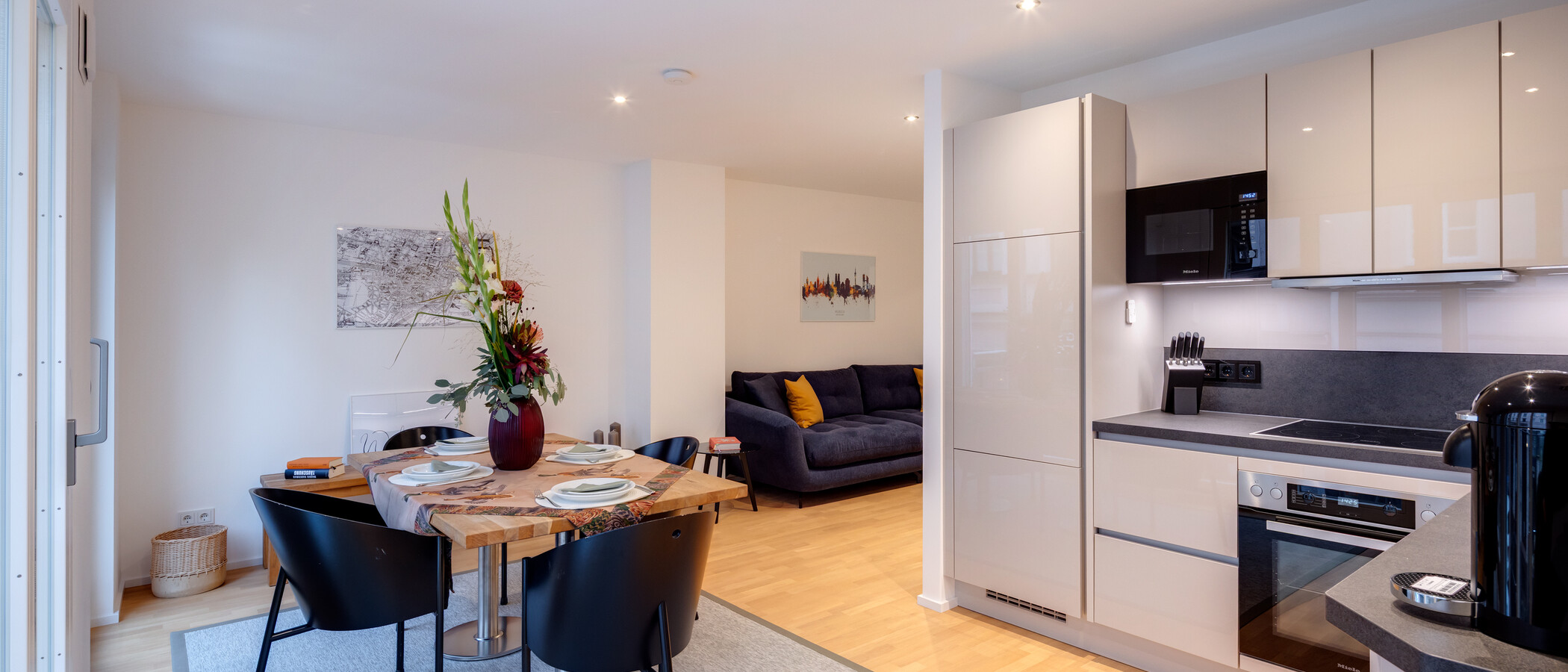 appartement München Maxvorstadt 01 pièce à vivre 14633