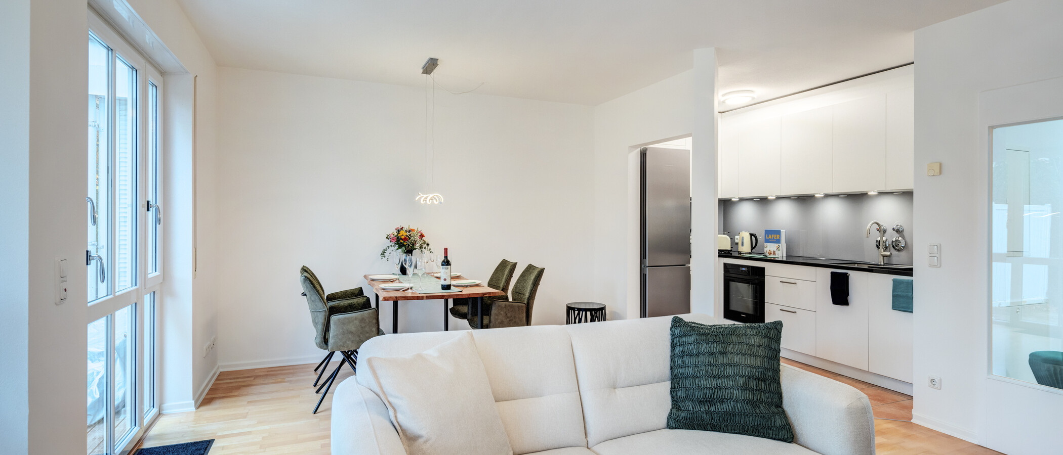 appartement avec jardin München Denning 04 pièce à vivre 14634