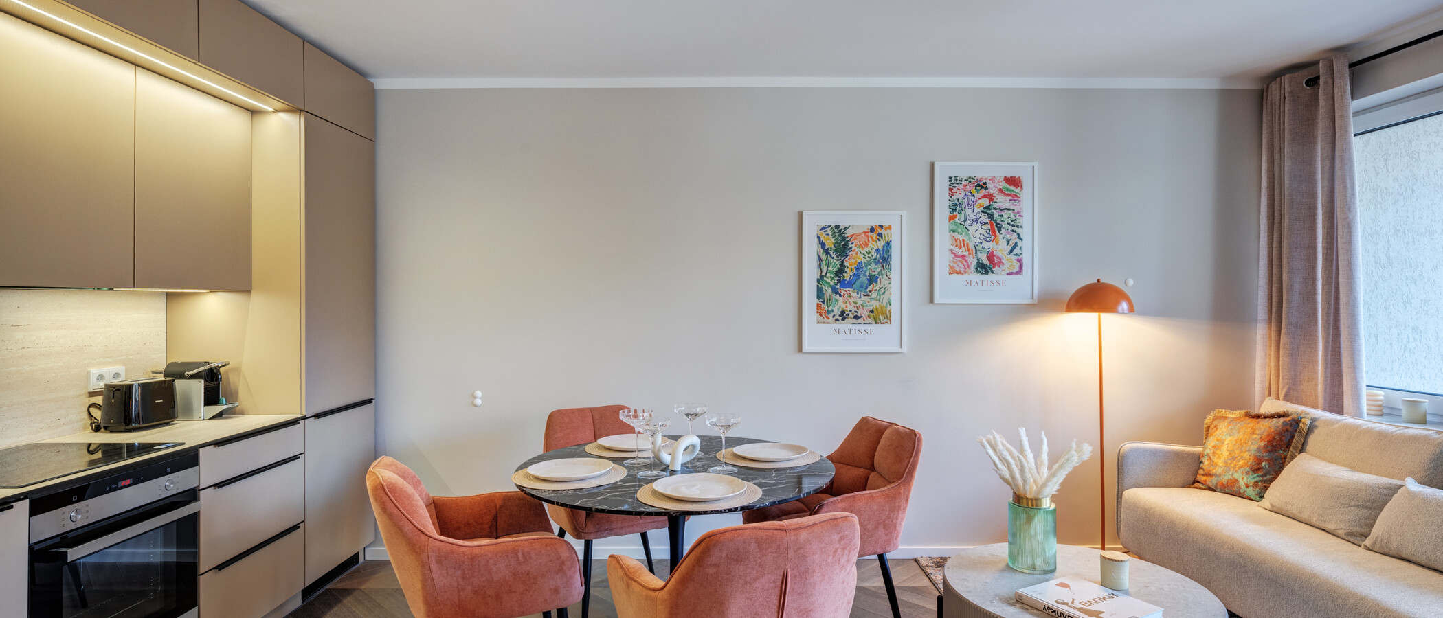 appartement München Nymphenburg 01 pièce à vivre 14667