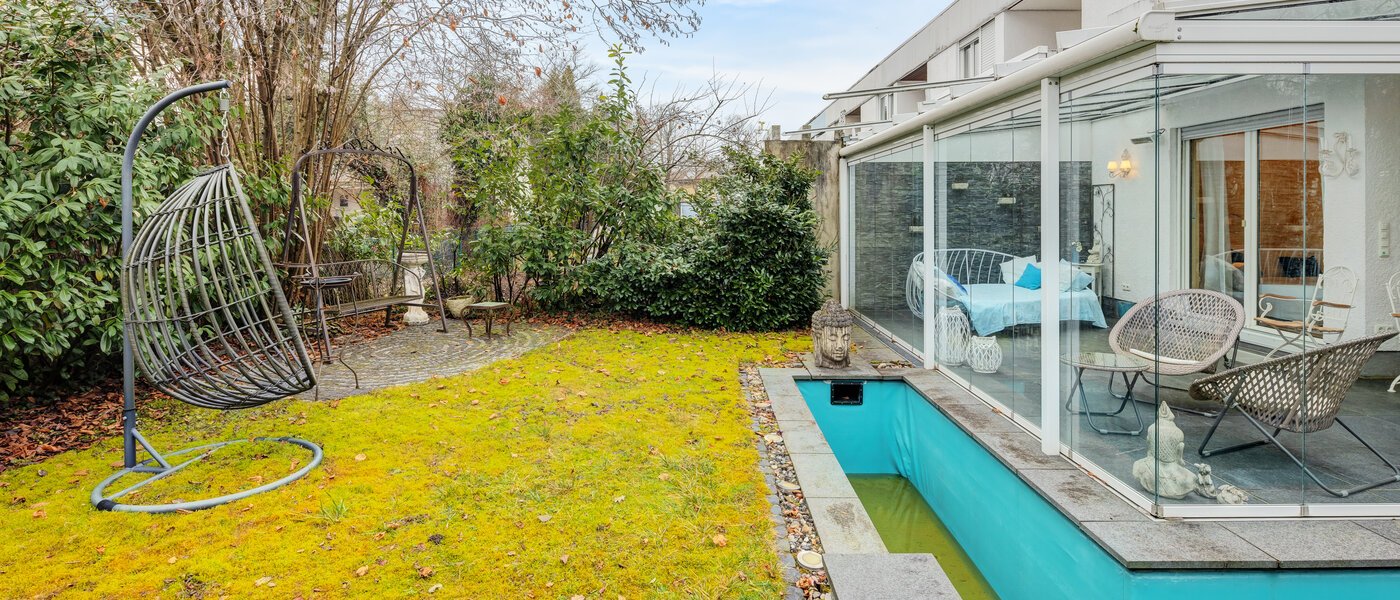 dernière maison de la rangée de maisons mitoyennes Unterhaching 01 jardin 14690