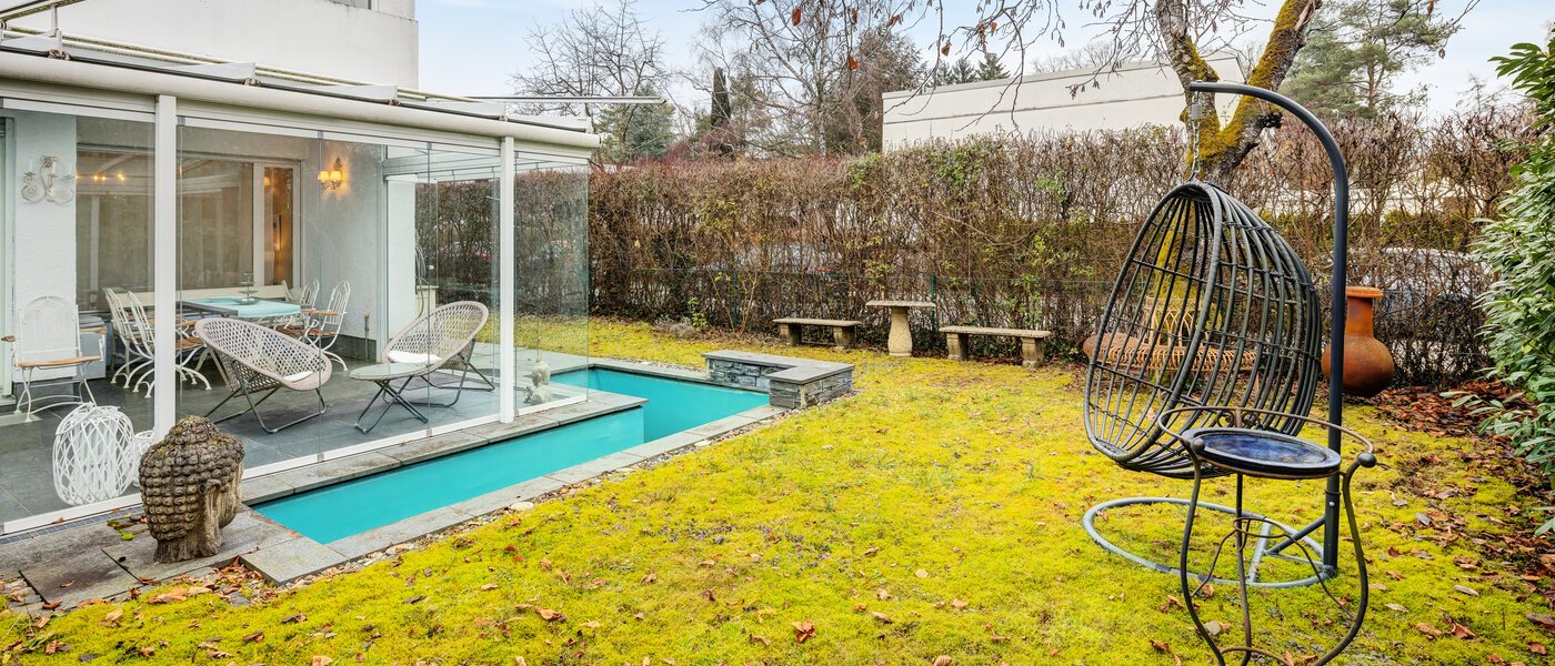 dernière maison de la rangée de maisons mitoyennes Unterhaching 03 jardin 14690