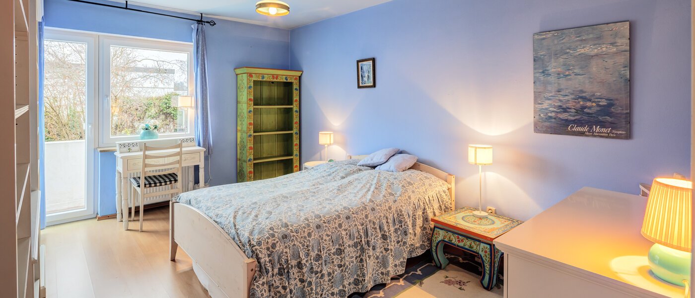 dernière maison de la rangée de maisons mitoyennes Unterhaching 01 1ère chambre 14690