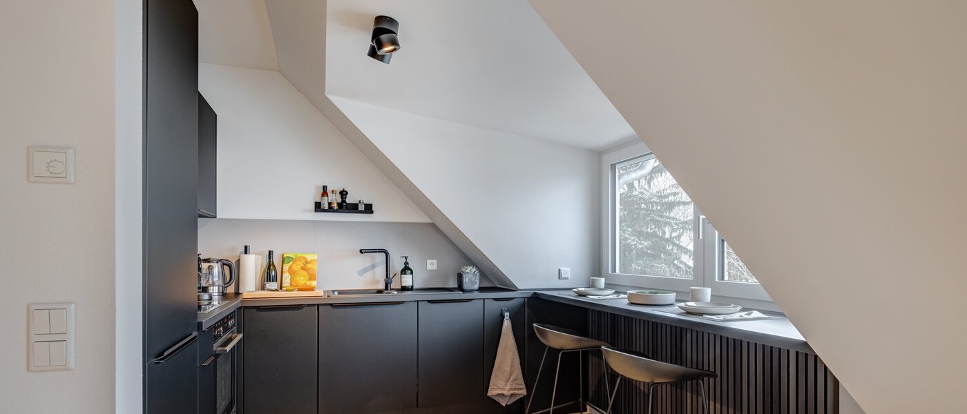 appartement sous les toits München Allach 02 cuisine 14692