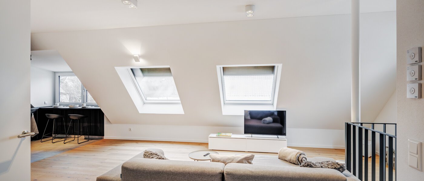 appartement sous les toits München Allach 04 pièce à vivre 14692