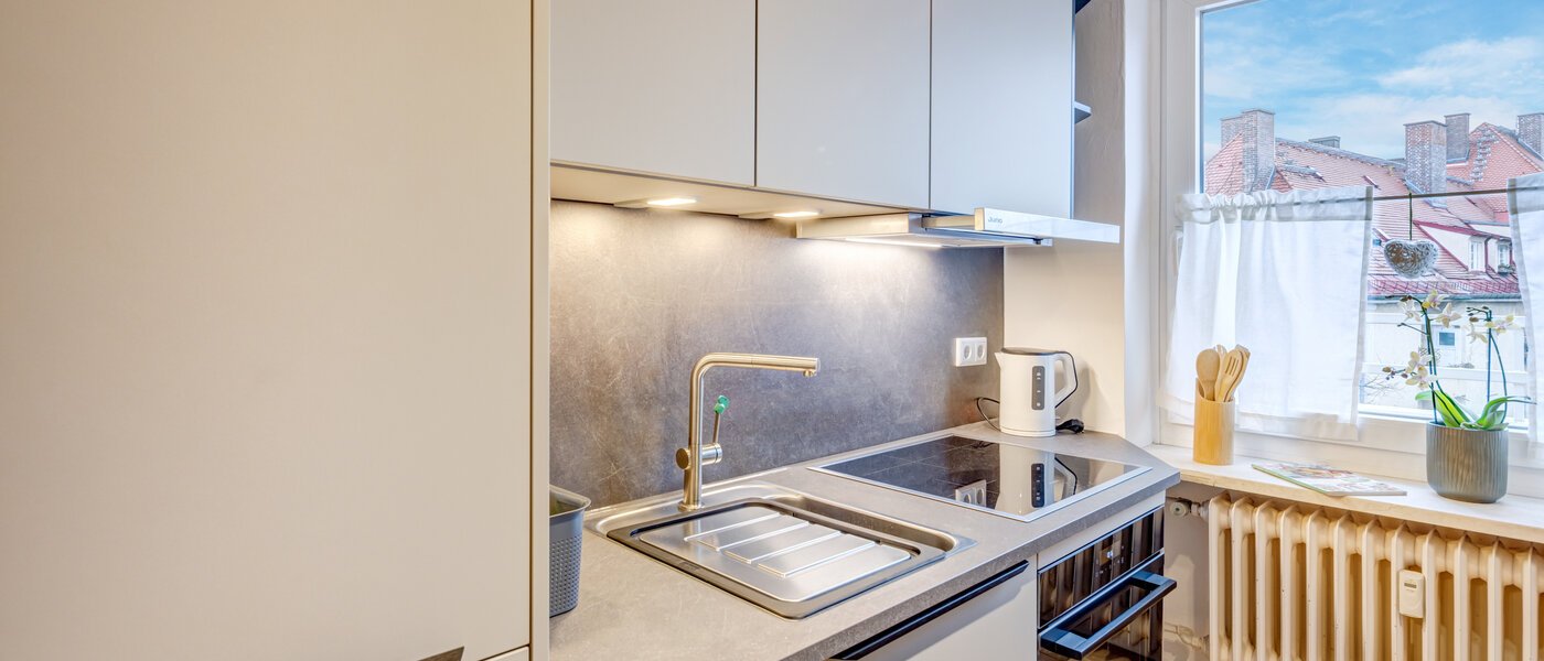 appartement avec terrasse sur le toit München Nymphenburg 02 cuisine 14694