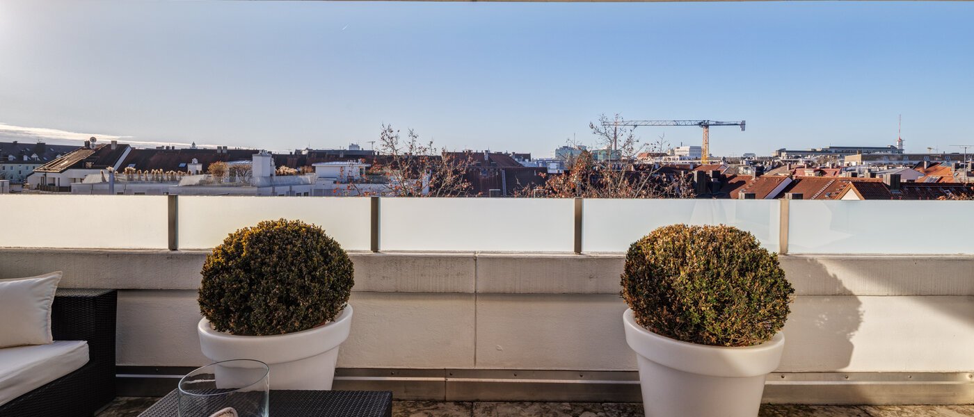 appartement style maisonnette München Maxvorstadt 02 terrasse sur le toit 14710