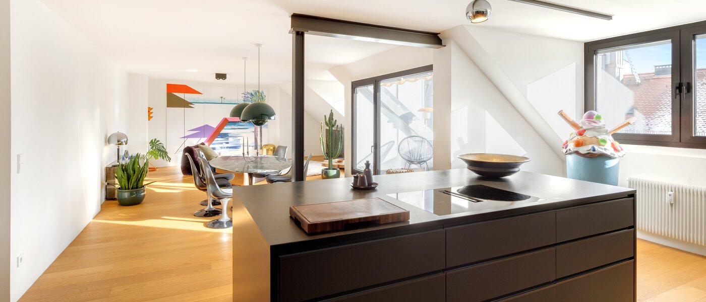 appartement style maisonnette München Glockenbachviertel 07 cuisine 14717