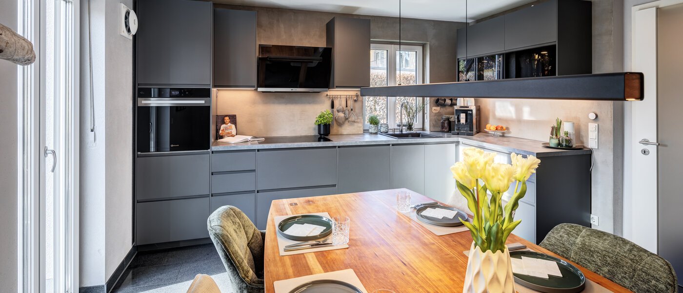 dernière maison de la rangée de maisons mitoyennes München Untermenzing 01 cuisine 14723