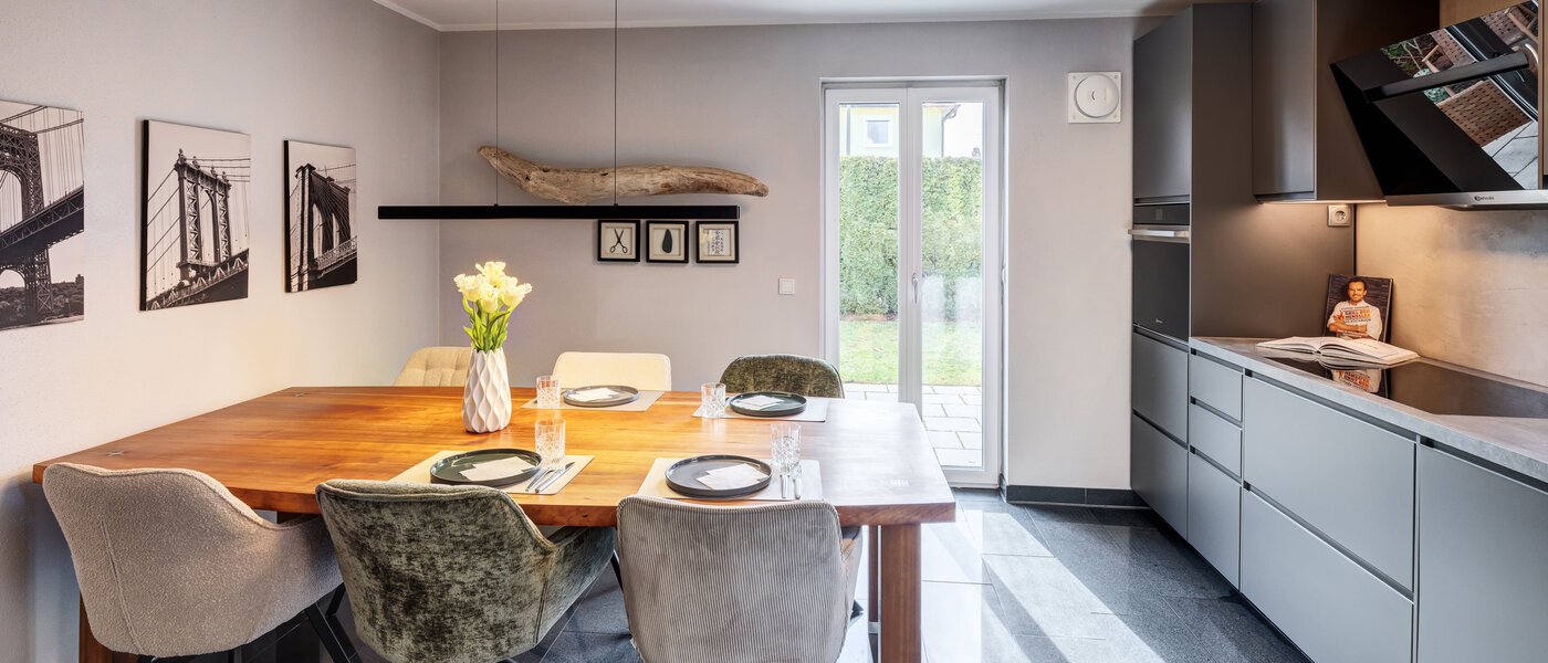 dernière maison de la rangée de maisons mitoyennes München Untermenzing 04 cuisine 14723