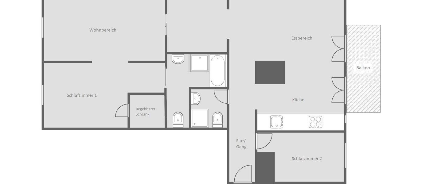 appartement München Gärtnerplatzviertel 01 plan d'étage 14724