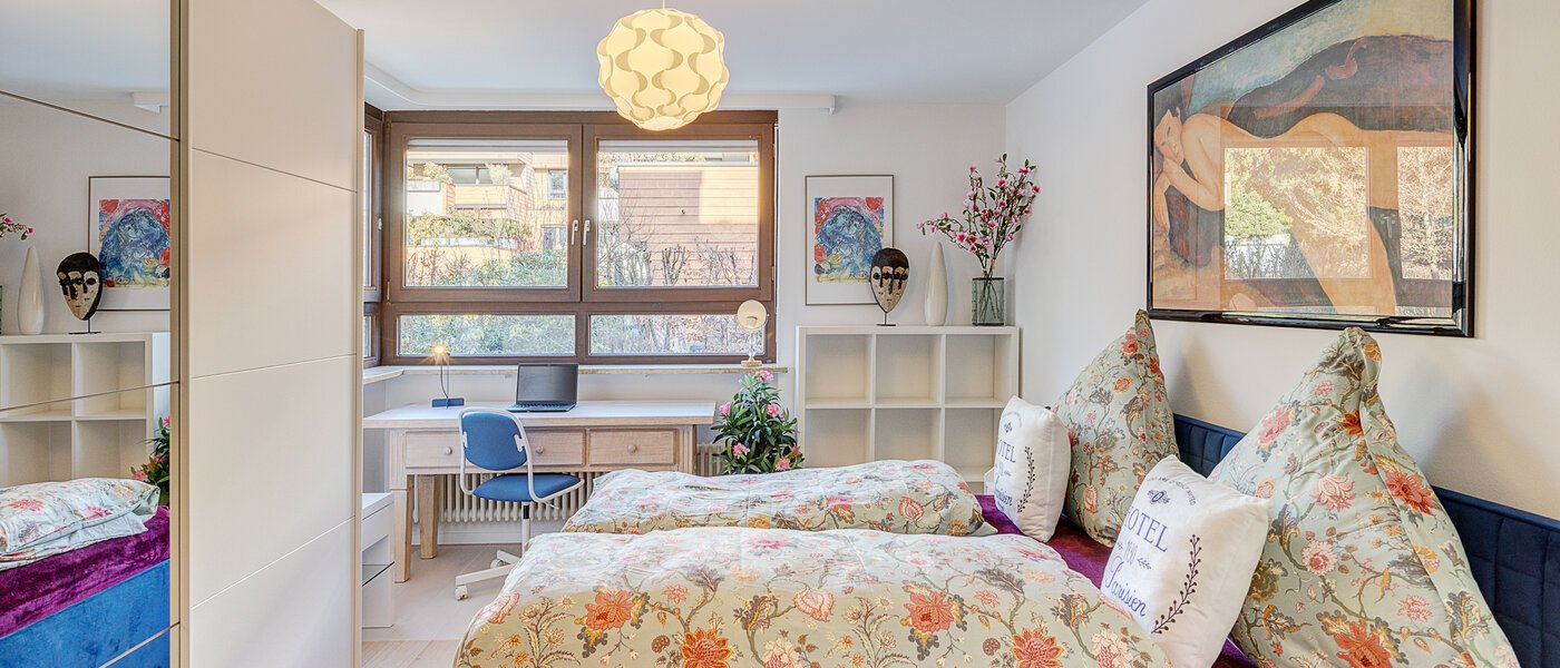 appartement avec jardin München Solln 01 1ère chambre 14725