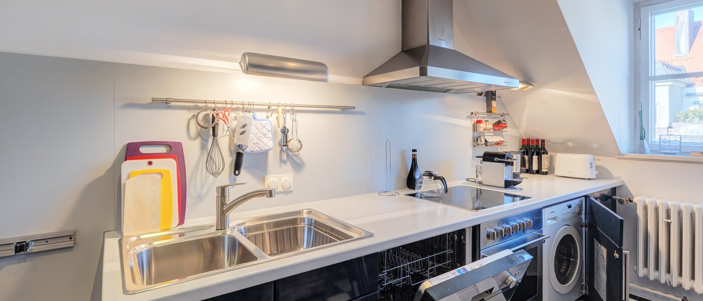 appartement avec terrasse sur le toit München Schwabing-West 02 cuisine 14731