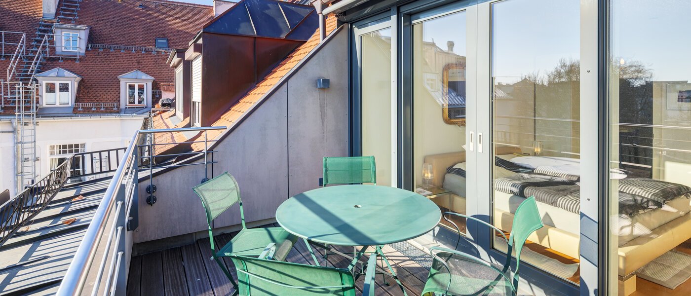 appartement avec terrasse sur le toit München Schwabing-West 01 terrasse sur le toit 14731
