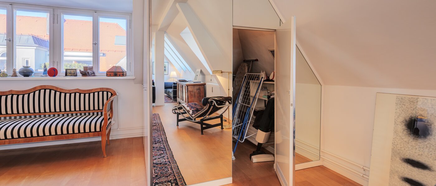 appartement avec terrasse sur le toit München Schwabing-West 01 débarras 14731