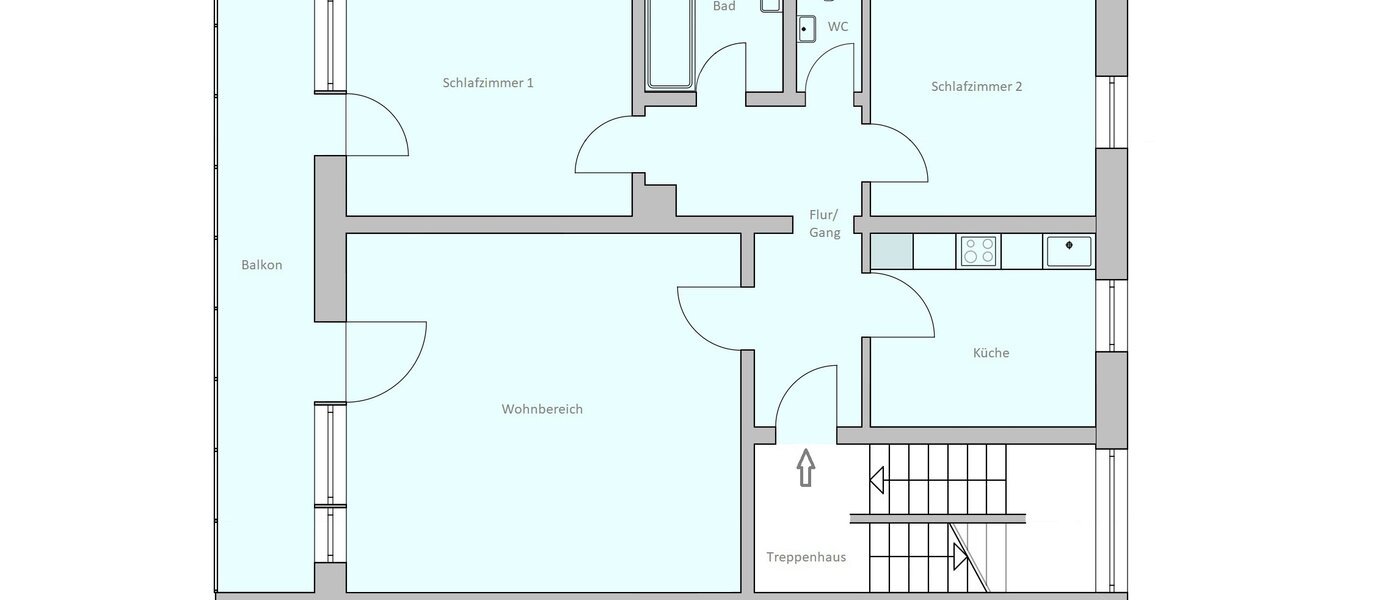 appartement Gröbenzell 01 plan d'étage 14745