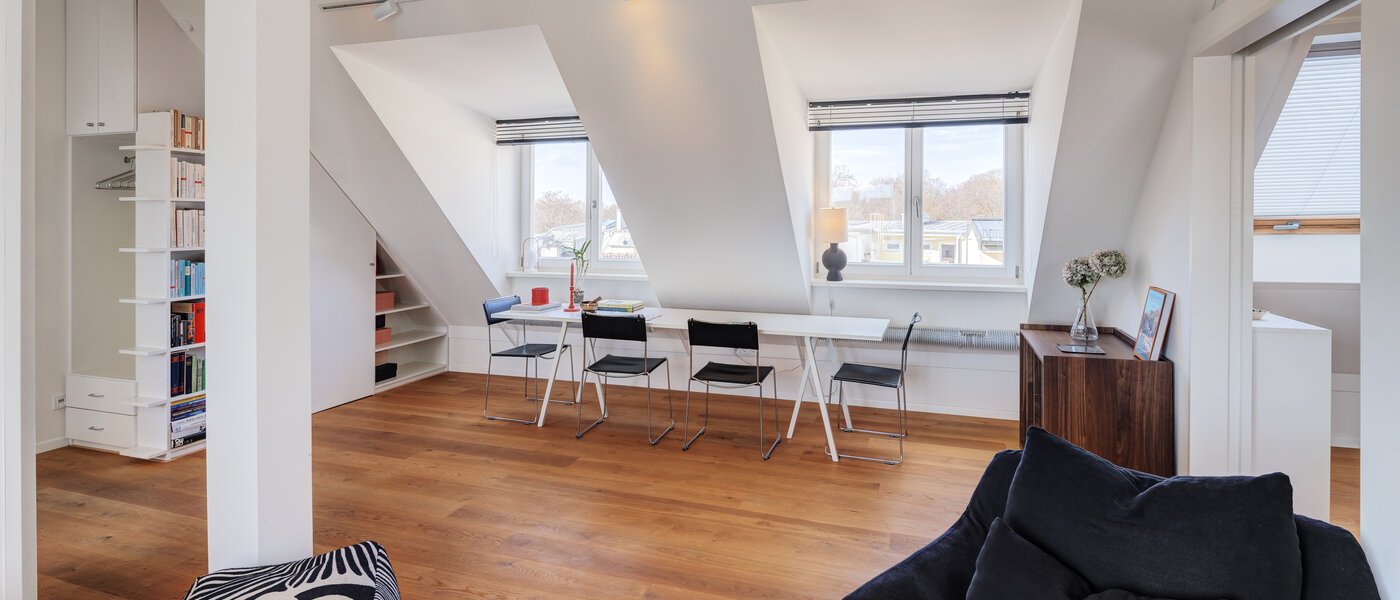 appartement avec terrasse sur le toit München Haidhausen 06 pièce à vivre 14748