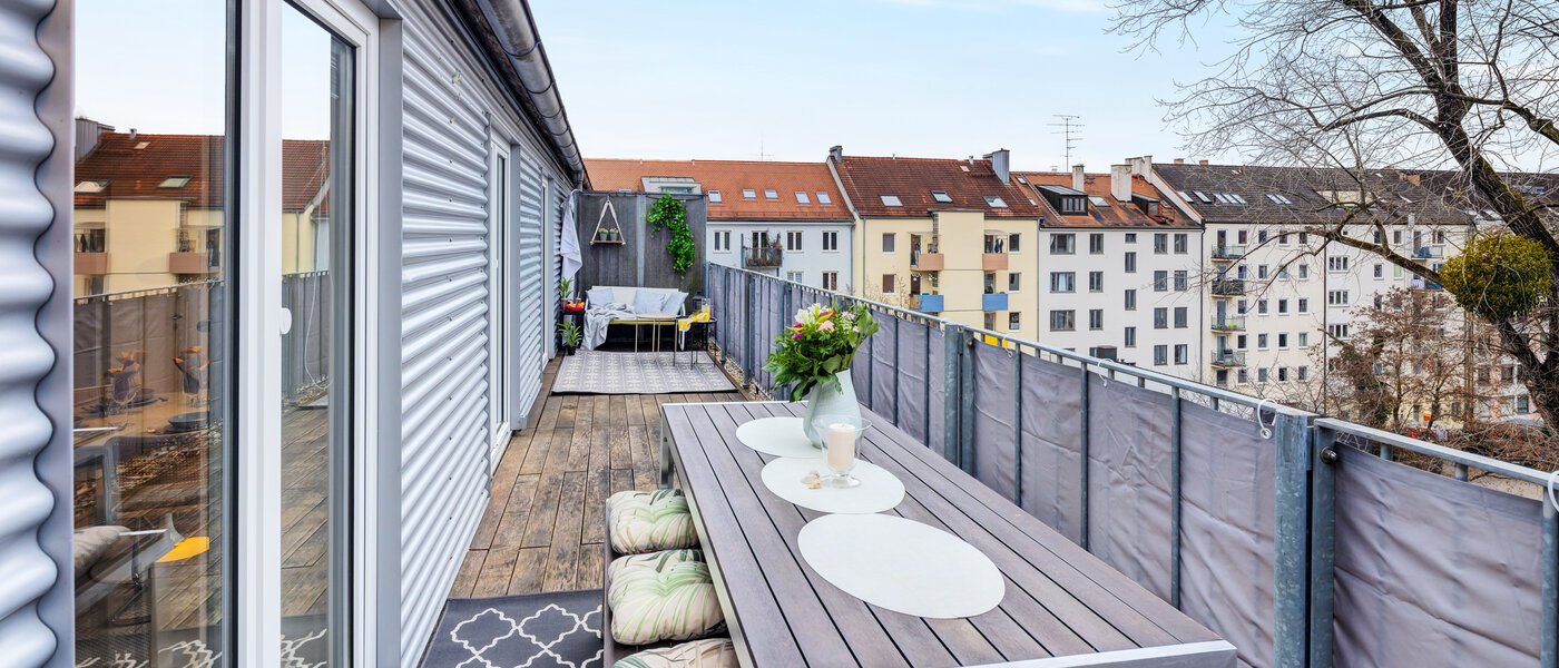 appartement avec terrasse sur le toit München Maxvorstadt 01 2ième terrasse sur le toit  14758