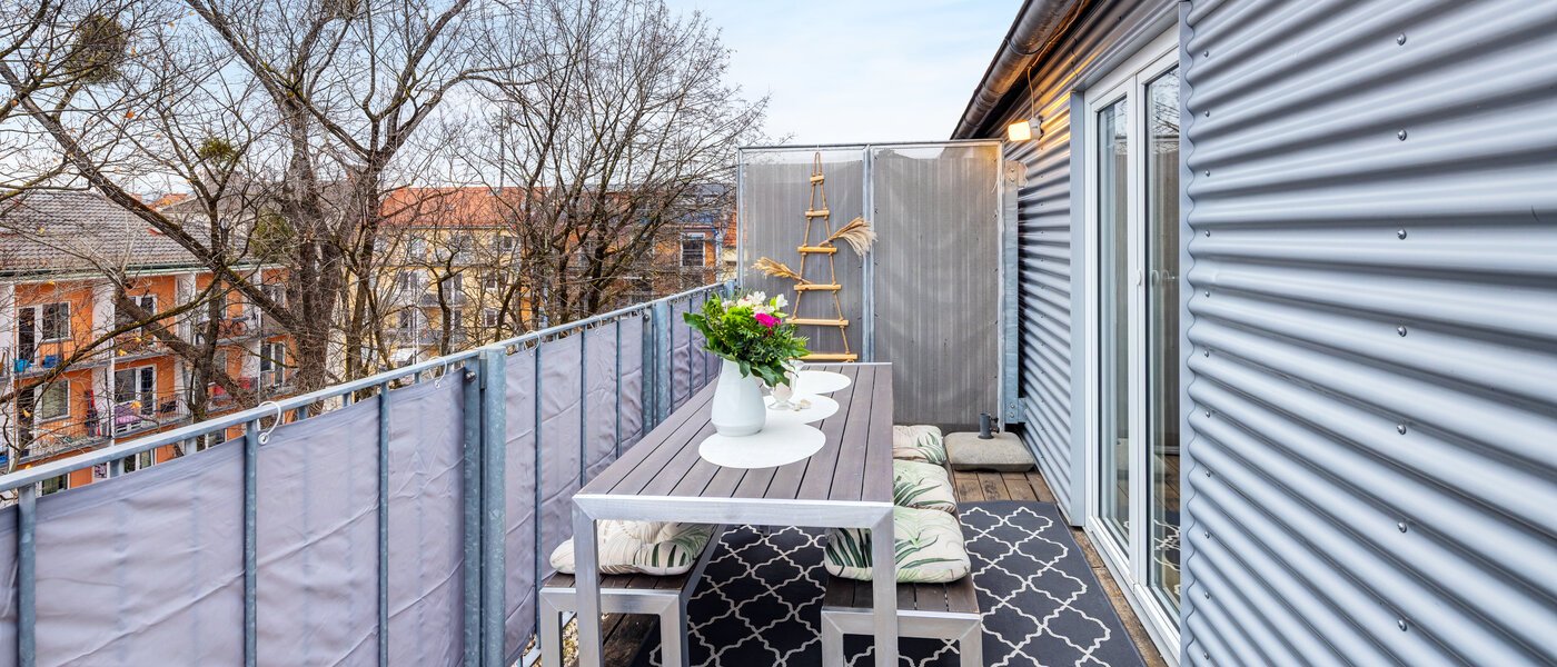 appartement avec terrasse sur le toit München Maxvorstadt 03 2ième terrasse sur le toit  14758