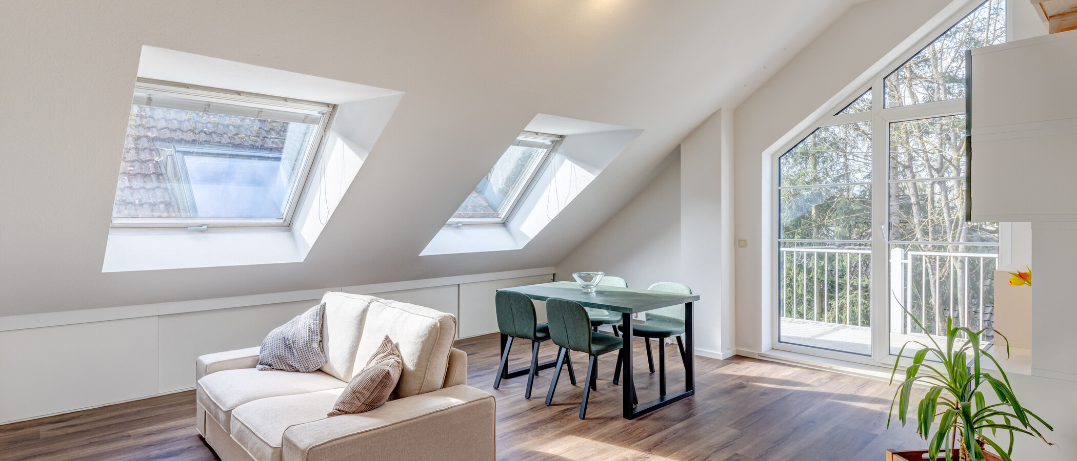 appartement avec mezzanine München Waldtrudering 03 pièce à vivre 14759