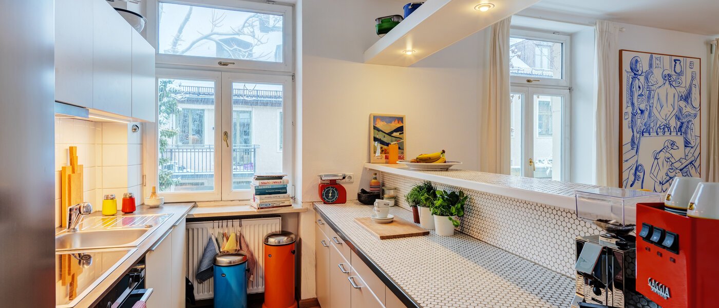 appartement style maisonnette München Schwabing-West 01 cuisine 14766