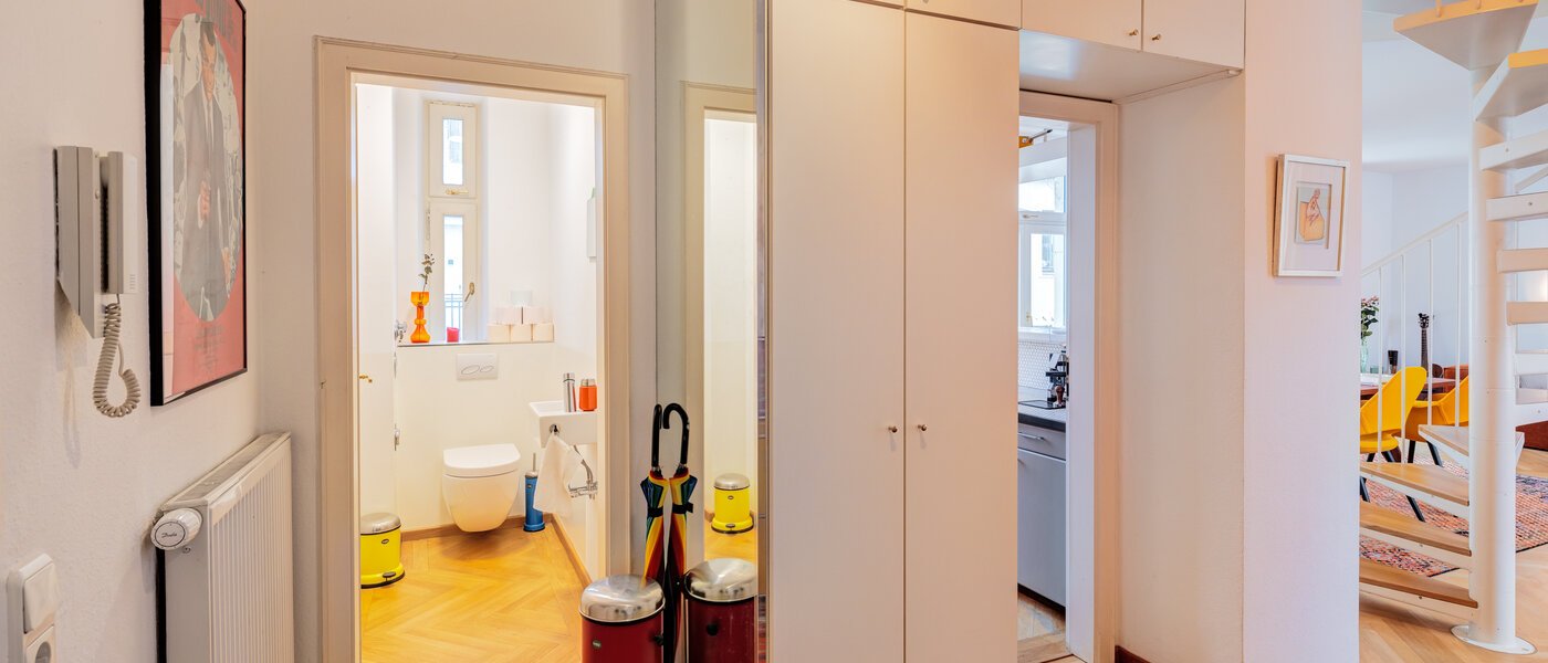 appartement style maisonnette München Schwabing-West 03 entrée/couloir 14766