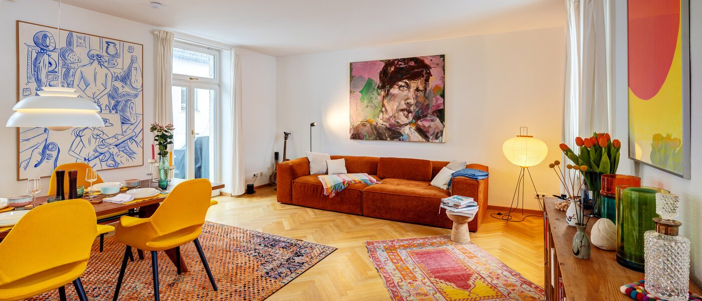 appartement style maisonnette München Schwabing-West 01 pièce à vivre 14766