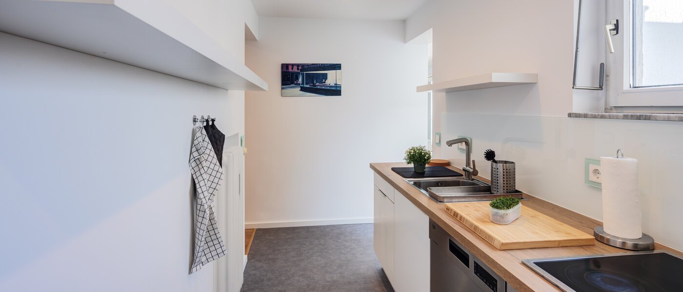 appartement avec terrasse sur le toit München Nymphenburg 02 cuisine 14775