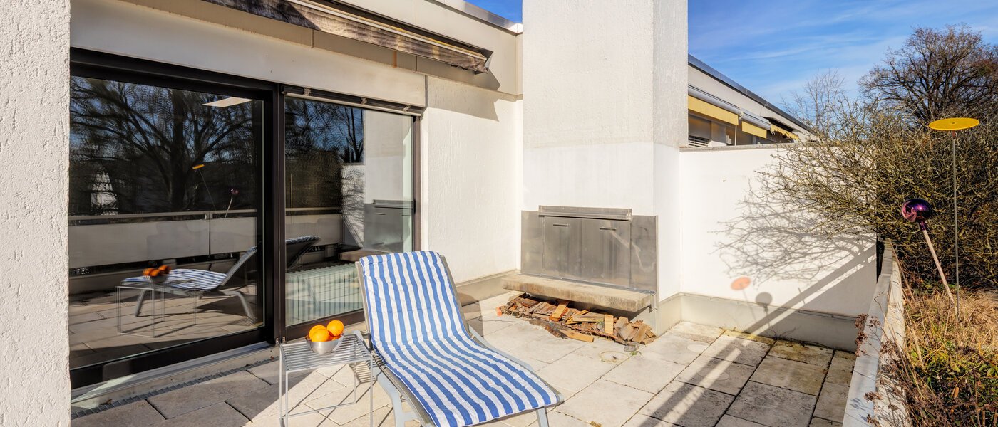 appartement avec terrasse sur le toit München Nymphenburg 01 1ére terrasse sur le toit 14775