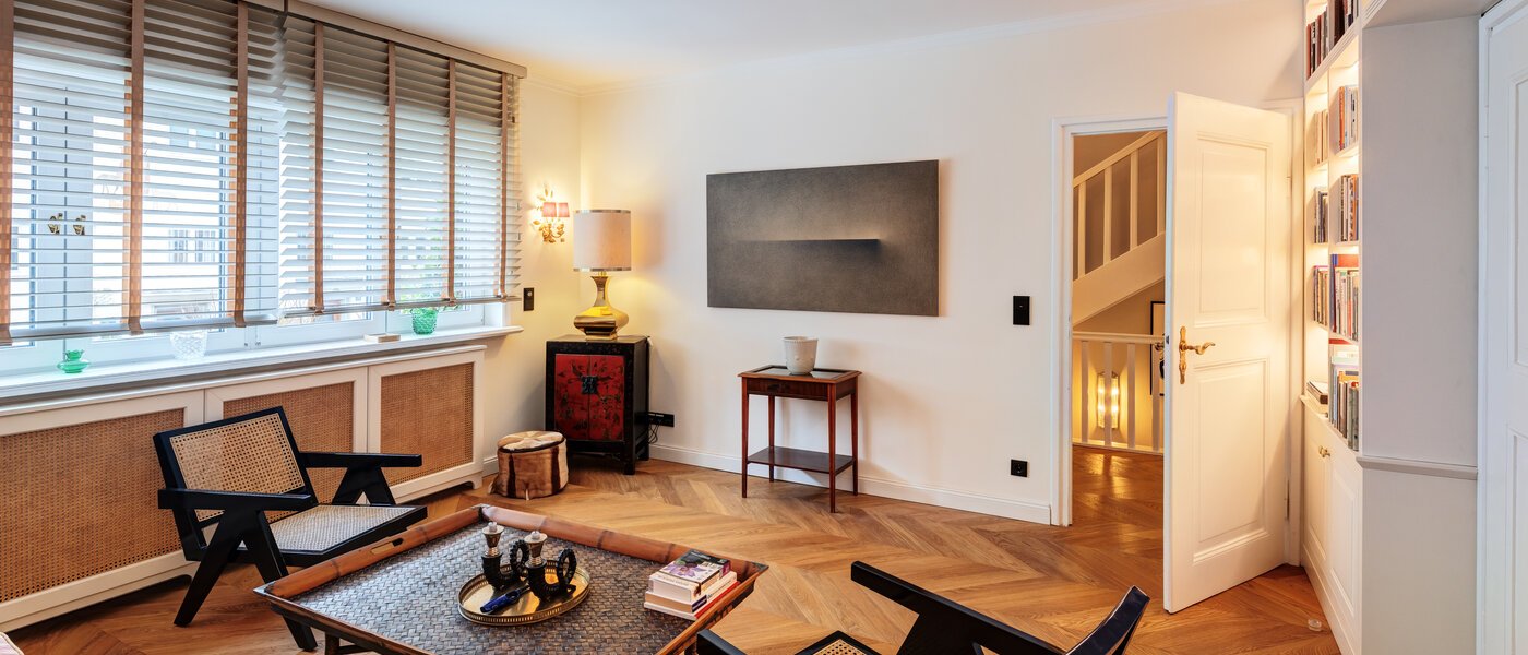 maison mitoyenne München Schwabing 03 Bibliothèque 14779