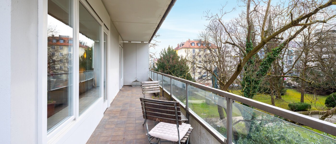 appartement München Schwabing (rechts der Leopoldstraße) 01 balcon 14781