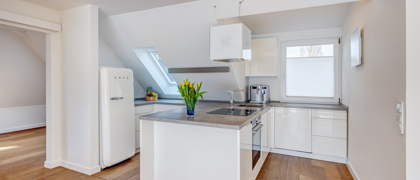 appartement avec terrasse sur le toit München Moosach 01 cuisine 14797