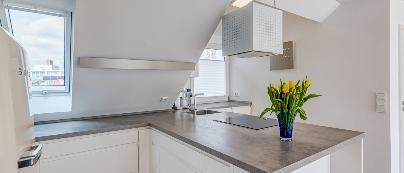 appartement avec terrasse sur le toit München Moosach 03 cuisine 14797