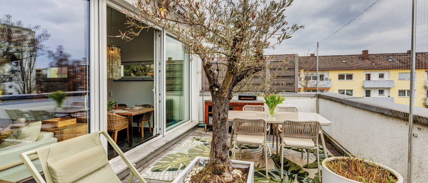 appartement style maisonnette Germering 01 terrasse sur le toit 14809