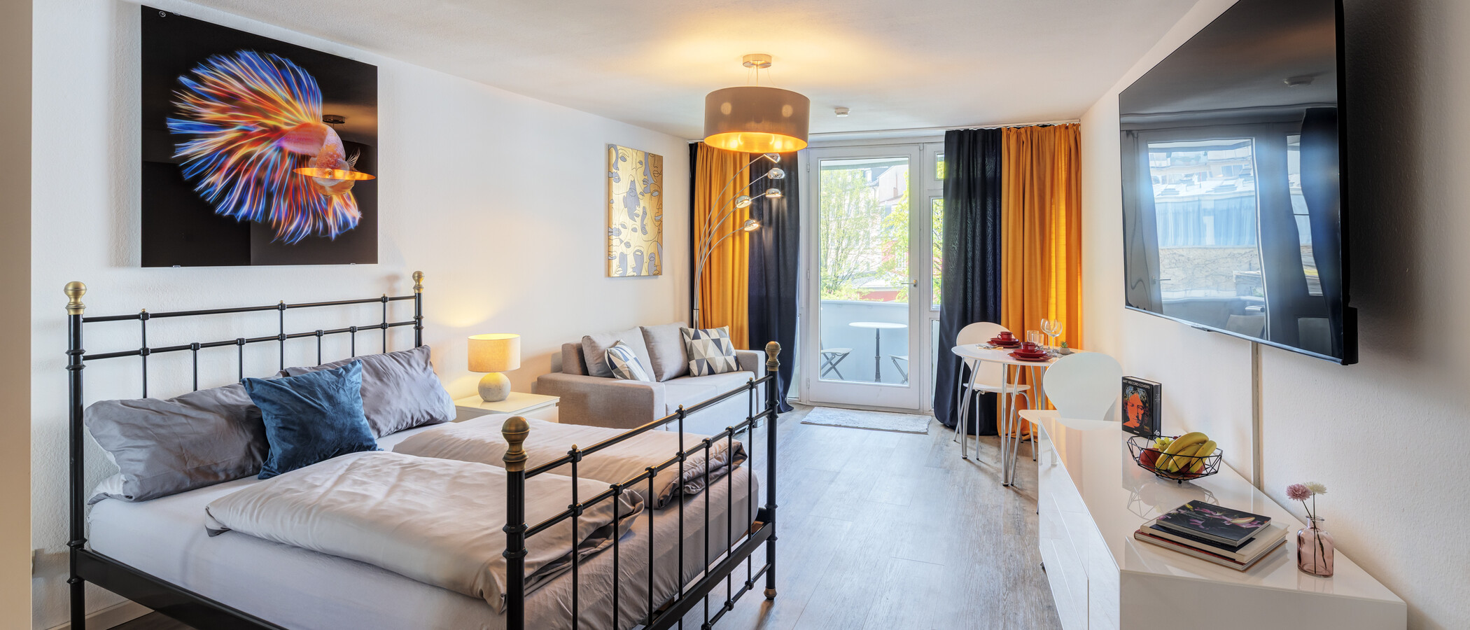 appartement München Maxvorstadt 01 pièce à vivre 14821