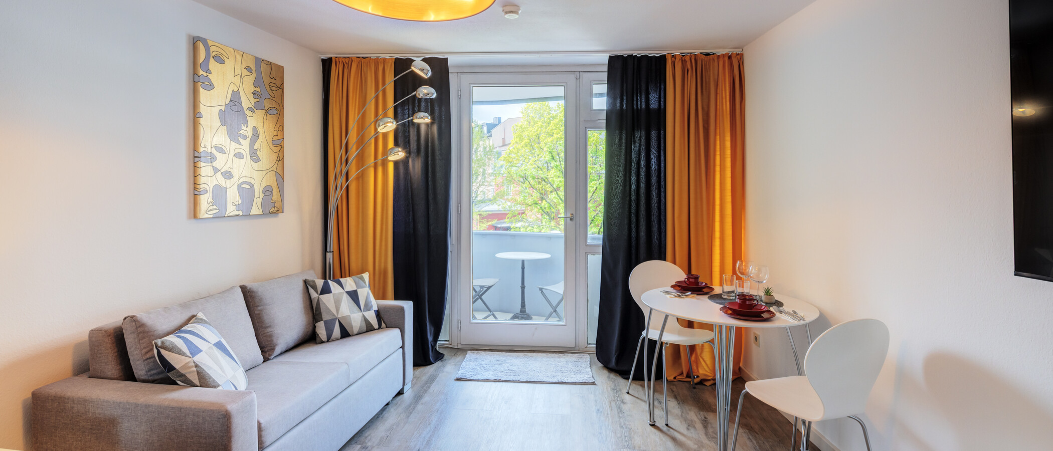 appartement München Maxvorstadt 02 pièce à vivre 14821