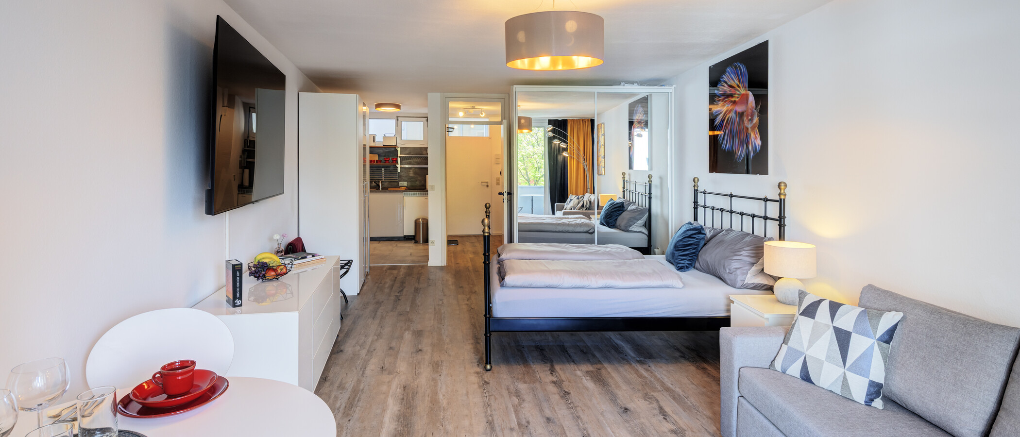 appartement München Maxvorstadt 04 pièce à vivre 14821