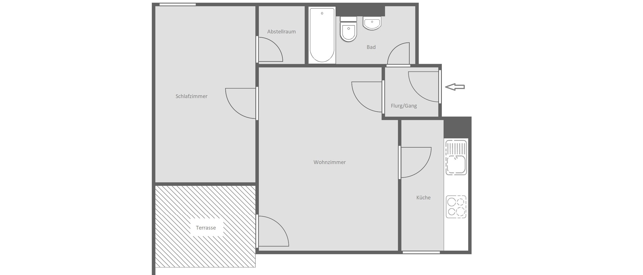 appartement München Oberföhring 01 plan d'étage 14823