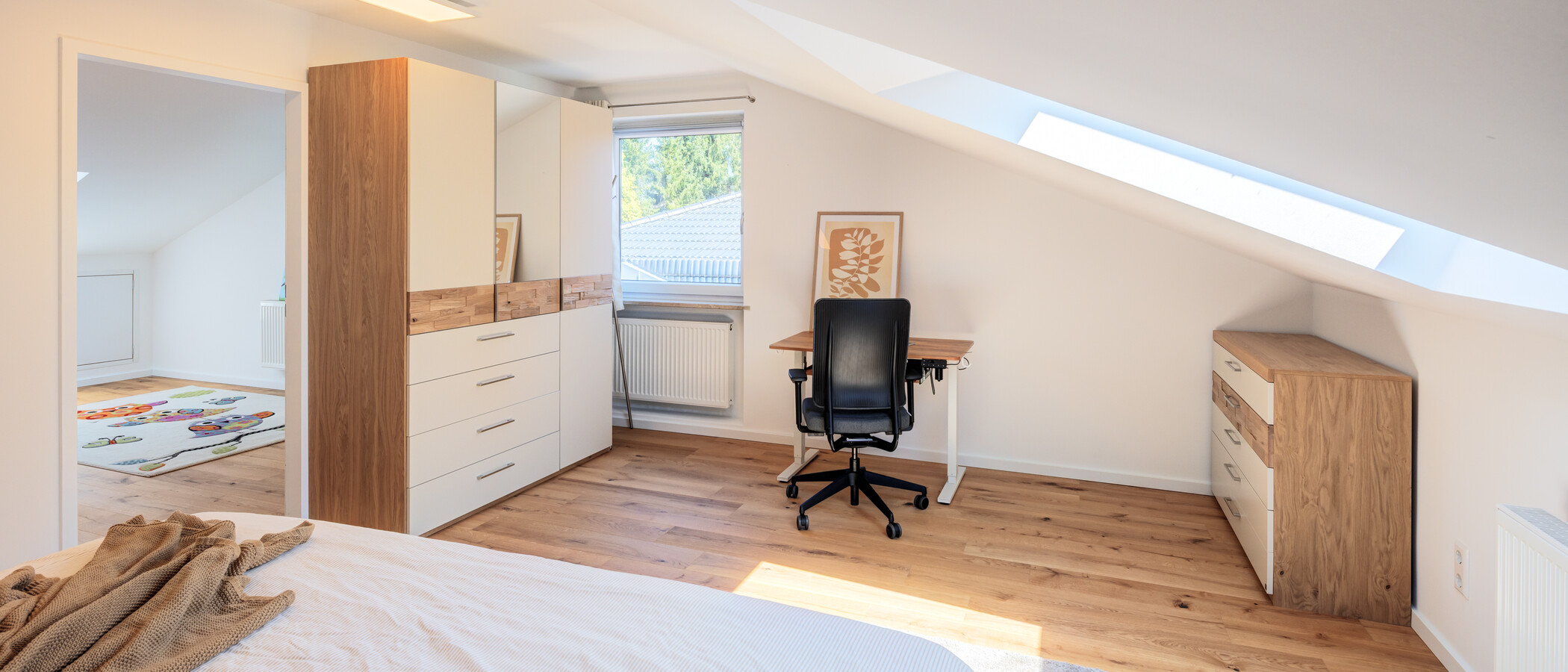 appartement style maisonnette München Waldtrudering 04 1ère chambre 14825