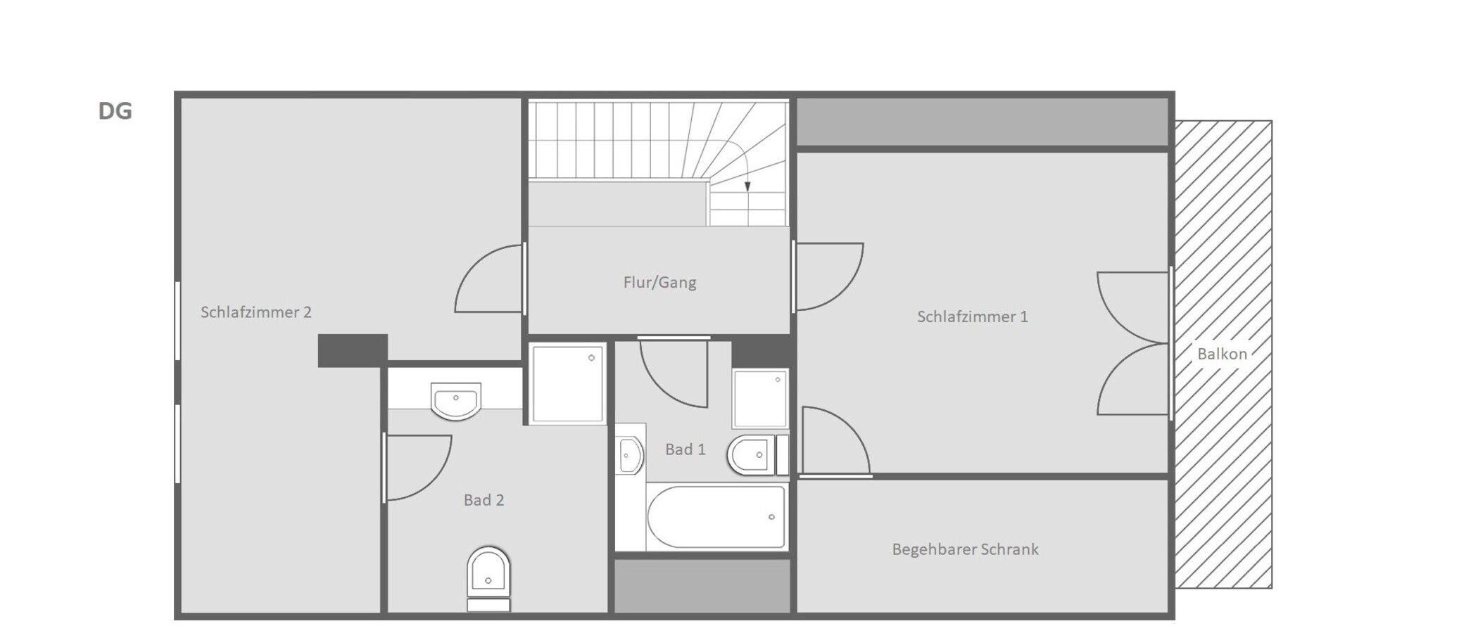 maison individuelle München Obersendling 02 plan d'étage 14826